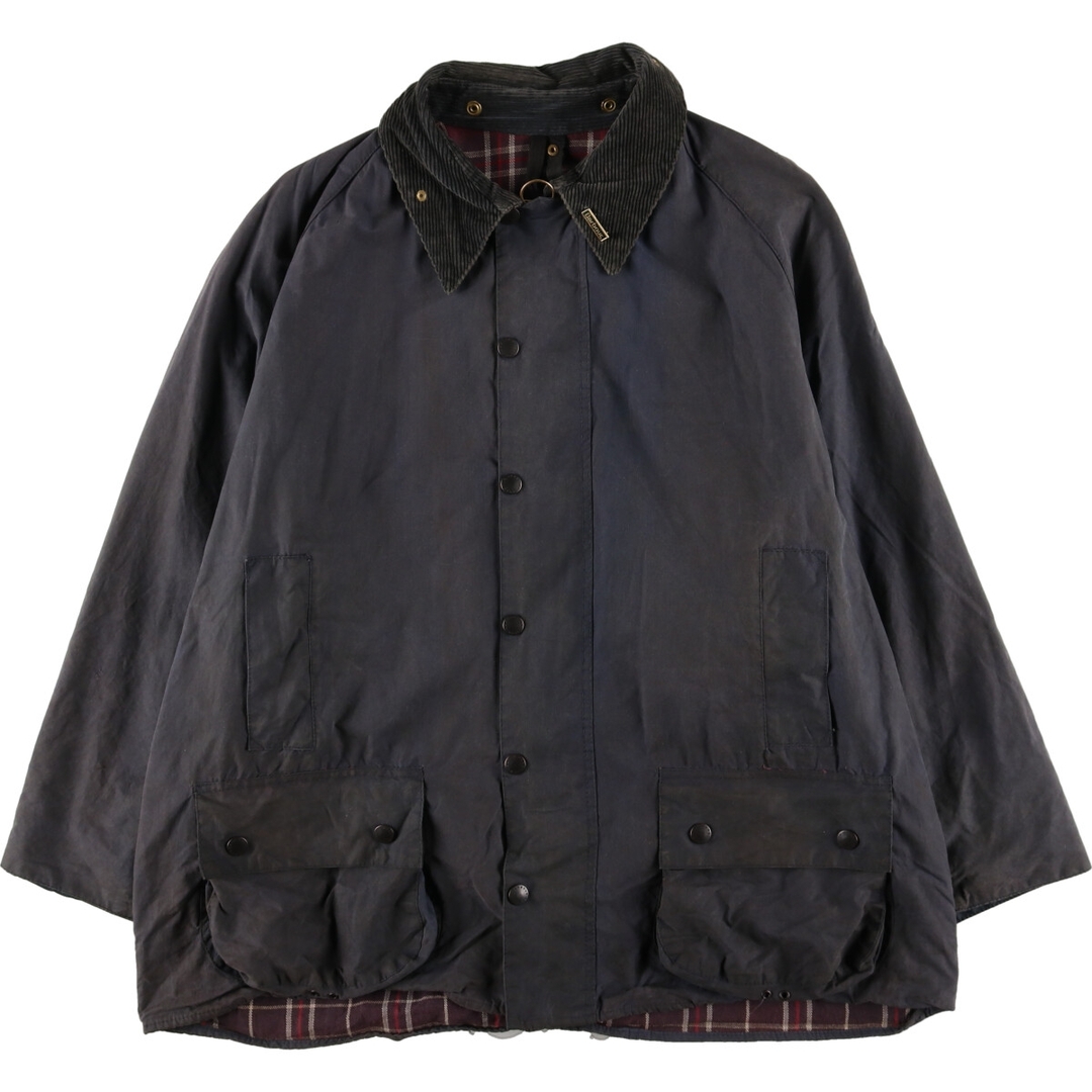 90年代 バブアー Barbour BEAUFORT ビューフォート 旧3ワラント バッジ付き オイルド ハンティングジャケット 英国製 C50 メンズXXL ヴィンテージ /eaa384184505cm商品名