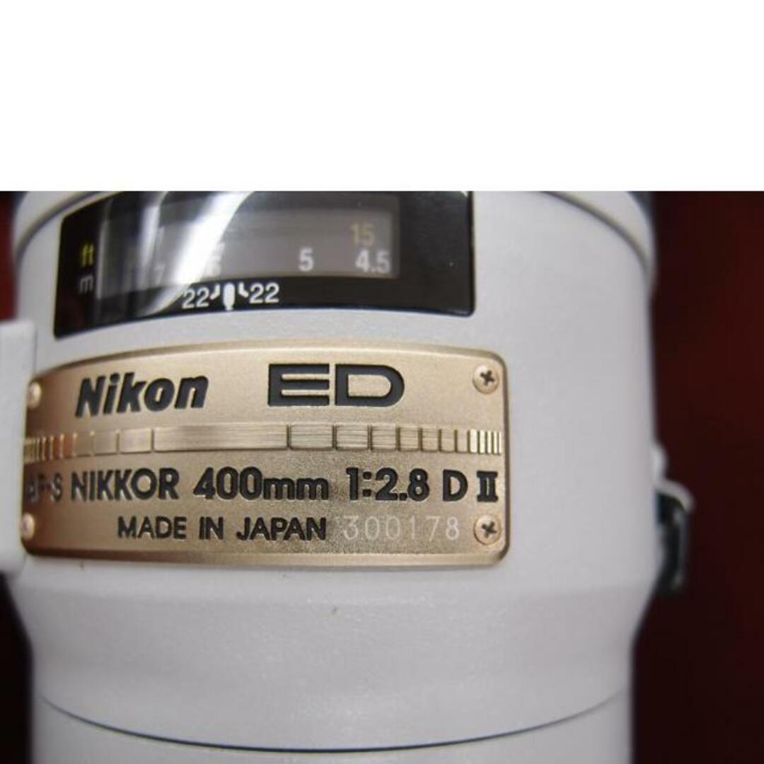 Nikon ニコン/レンズAF-S 400mm f2.8 D/AI AF-S Nikkor ED 400mm F2.8D II(lF)/300178/交換レンズ/Aランク/69【中古】 スマホ/家電/カメラのカメラ(レンズ(単焦点))の商品写真