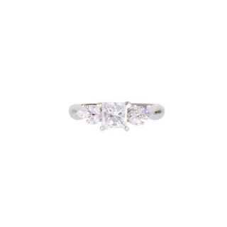 ◎PT900ダイヤリング0.79/0.30ct/#12/リング/Aランク/59【中古】(リング(指輪))