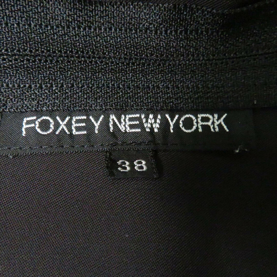 FOXEY(フォクシー)の美品 FOXEY NEW YORK フォクシー 24391 ワンピース 1点 38(S) ポリエステル 他 ノースリーブ ドレス レディース AM4935A8  レディースのワンピース(ミニワンピース)の商品写真