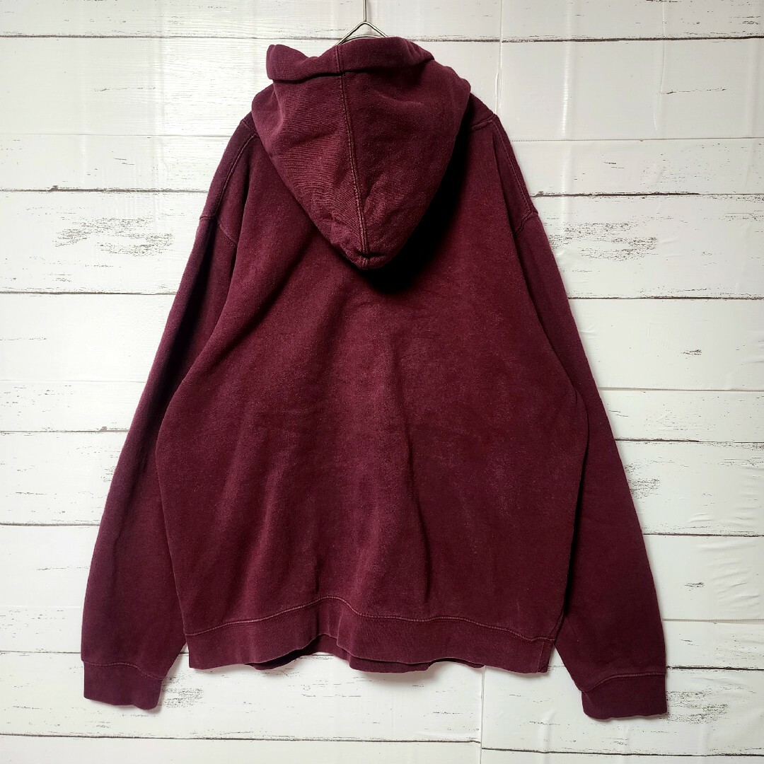 STUSSY - 《超希少》STUSSY ステューシー パーカー えんじ 刺繍 STUSSY - 《超希少》STUSSY ステューシー パーカー えんじ 刺繍