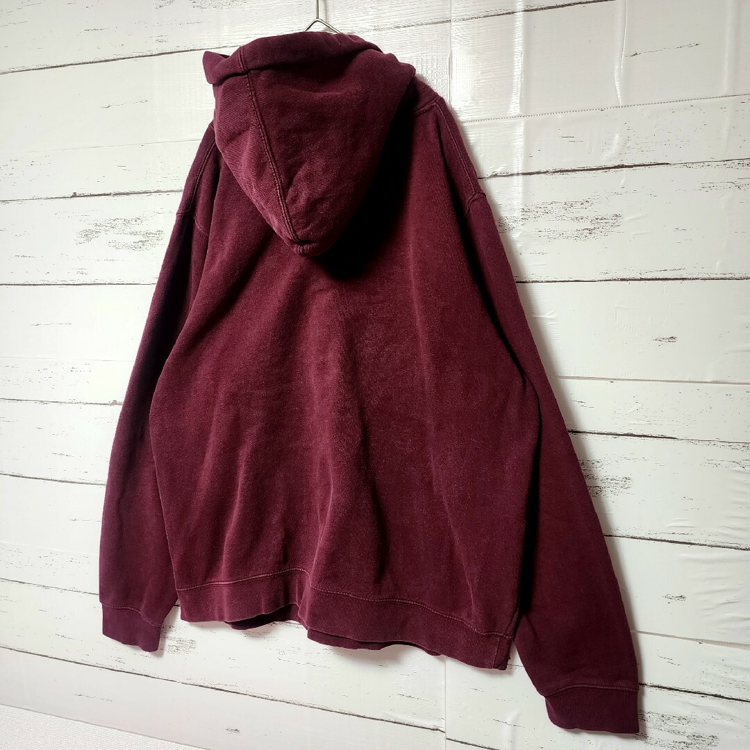 STUSSY - 《超希少》STUSSY ステューシー パーカー えんじ 刺繍 STUSSY - 《超希少》STUSSY ステューシー パーカー えんじ 刺繍