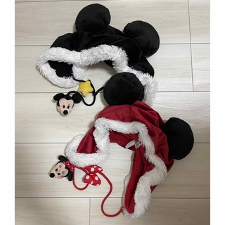 ディズニー(Disney)のディズニー ミッキーマウス ミニーマウス ファンキャップ2点セット(キャラクターグッズ)