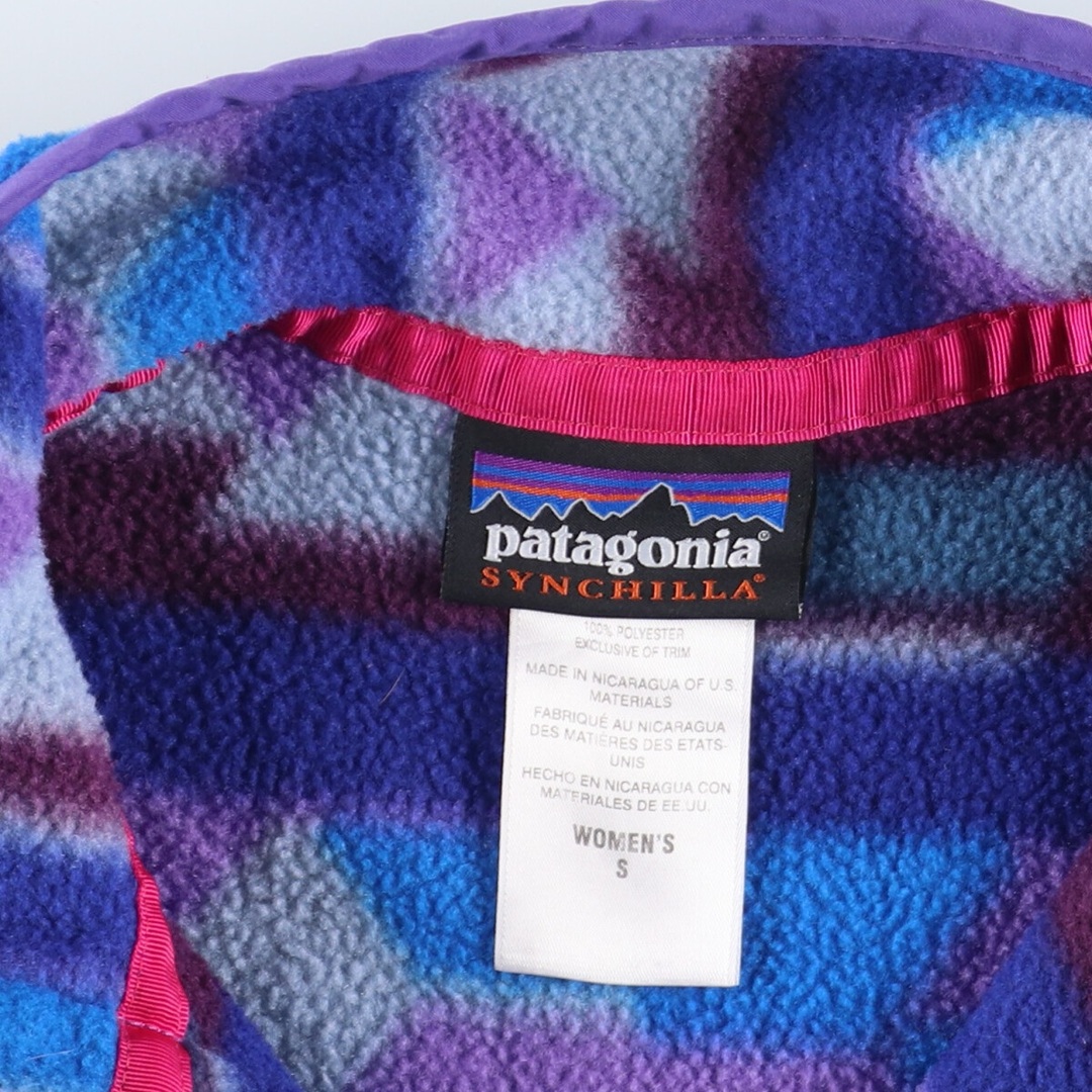 patagonia(パタゴニア)の古着 14年製 パタゴニア Patagonia シンチラスナップT 25455FA14 フリースプルオーバー レディースS /eaa387544 レディースのジャケット/アウター(その他)の商品写真