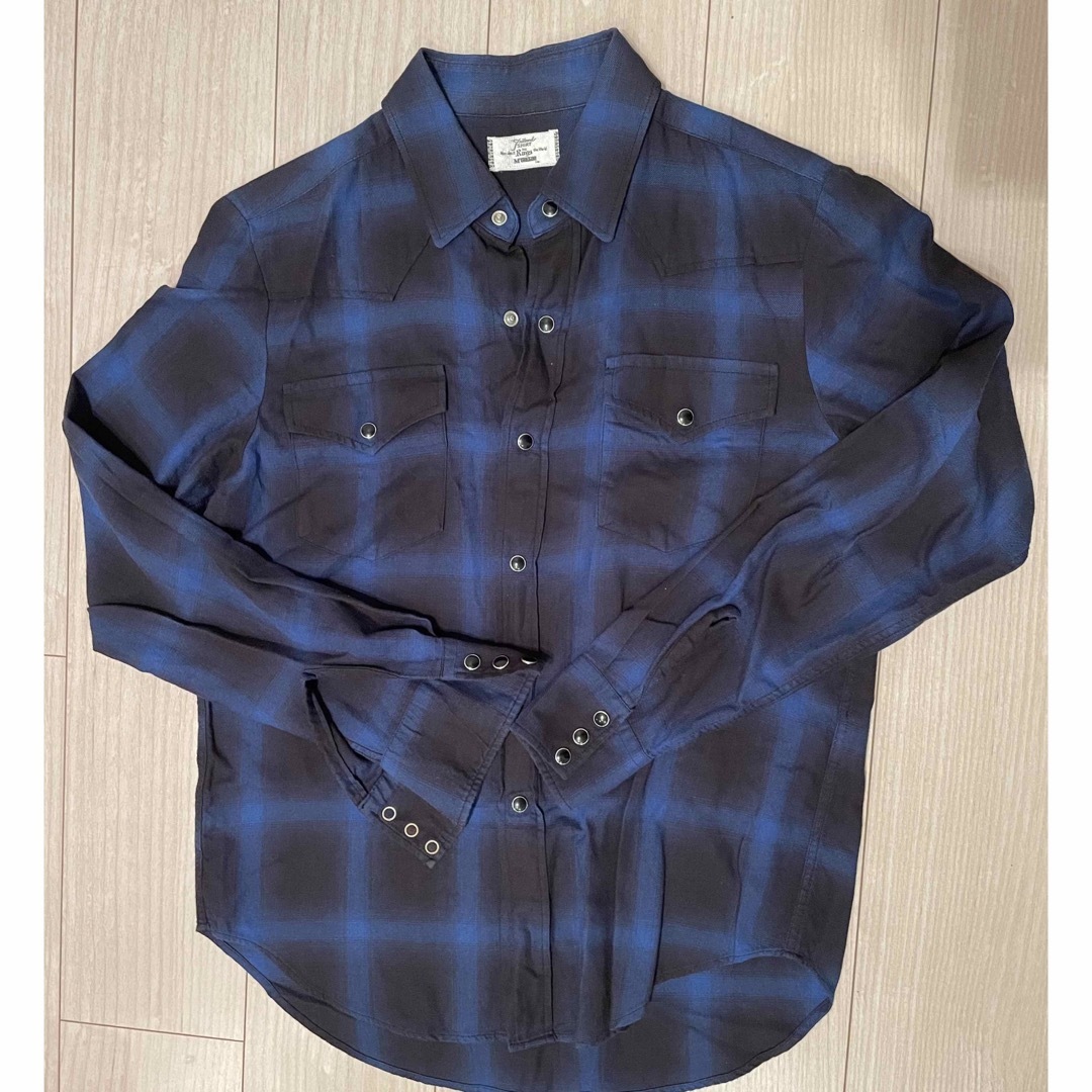 MINEDENIM(マインデニム)のラグスマックレガー　チェックシャツ　青 メンズのトップス(シャツ)の商品写真