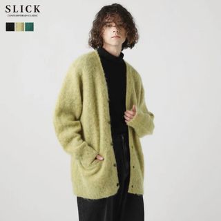 SLICK - slick スリック モヘアカーディガン の通販 by た's shop