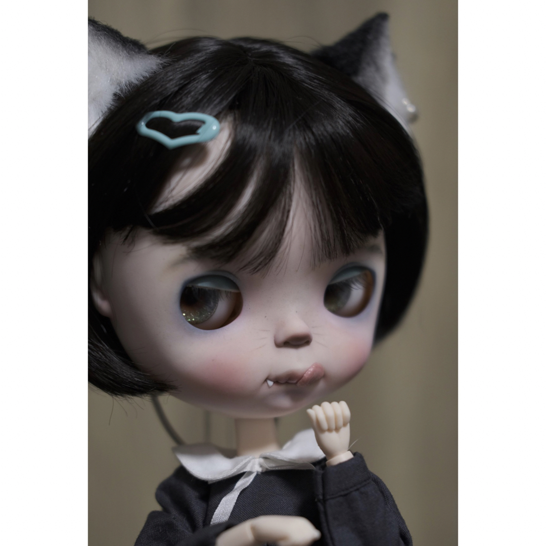 カスタムブライス ブライス 海外作家様 黒猫ちゃん 動物メイク フルセット カスタムブライス ブライス 海外作家様 黒猫ちゃん 動物メイク フルセット