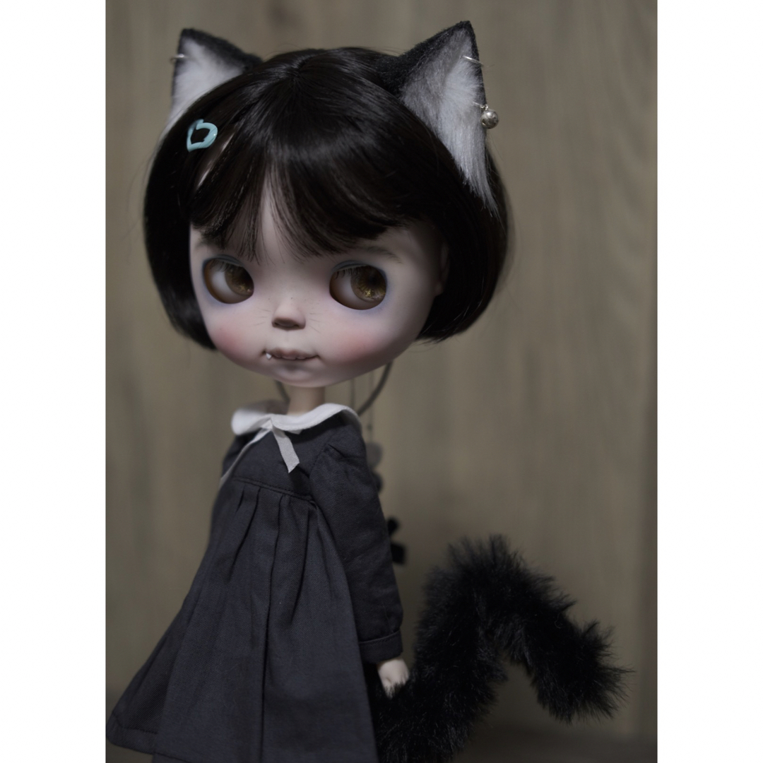 カスタムブライス ブライス 海外作家様 黒猫ちゃん 動物メイク フルセット カスタムブライス ブライス 海外作家様 黒猫ちゃん 動物メイク フルセット