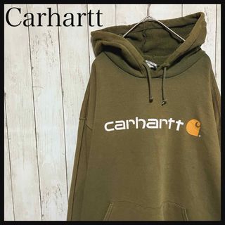 カーハート(carhartt)のZ942カーハート プルオーバーパーカー ビッグロゴアースカラーフーディー(パーカー)