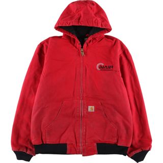 カーハート(carhartt)の古着 90年代 カーハート Carhartt アクティブジャケット ダックフルジップパーカー USA製 メンズL ヴィンテージ /eaa383705(その他)