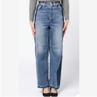 マウジー(moussy)の【MOUSSY 】マウジー　SIDE LINE WIDE LEG DENIM(デニム/ジーンズ)