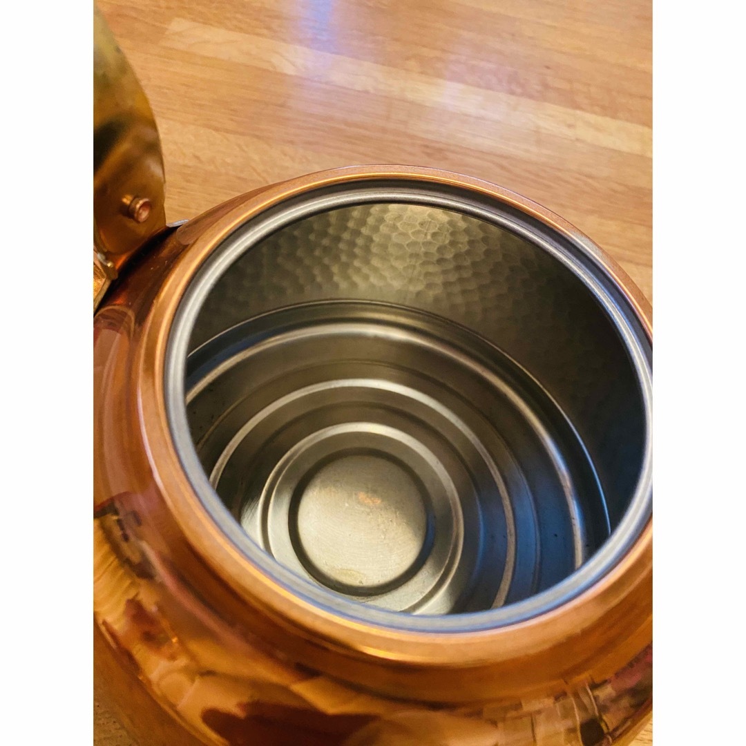 MYODO明道 高級純銅製ケットルやかん 斑鳩　2.1L インテリア/住まい/日用品のキッチン/食器(食器)の商品写真