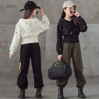 KSFB113キッズ 子供服 セットアップ 2点セット トップス+パンツ (スカート)