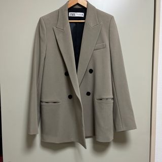 ZARA ウールダブルブレザー　ゴールデンブラウン