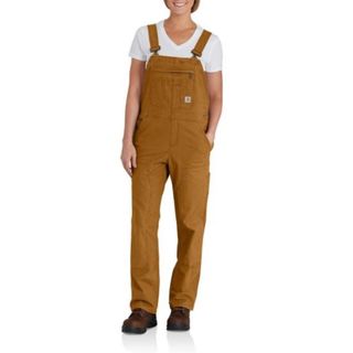 カーハート(carhartt)のカーハート　レディース　オーバーオール　茶　S　●新品　＊訳あり(サロペット/オーバーオール)