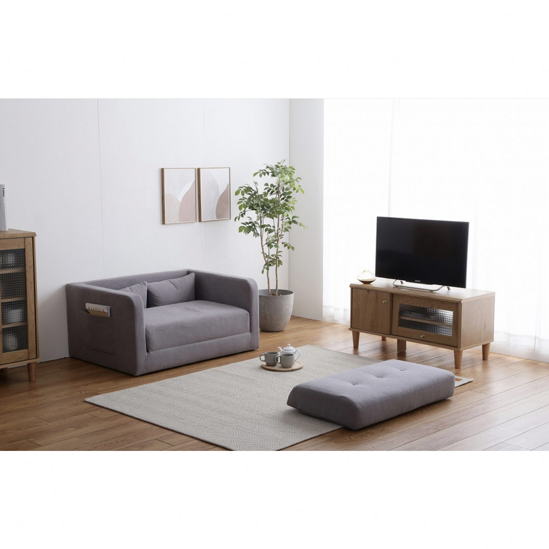 新品 送料無料】折りたたみソファベッド 1人掛けソファー PB/GY 新品 送料無料】折りたたみソファベッド 1人掛けソファー PB/GY