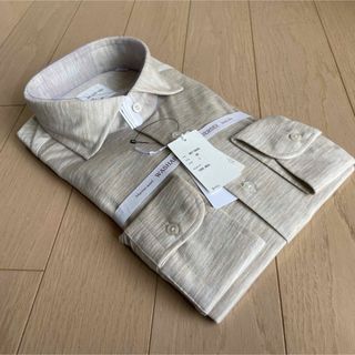 スーツカンパニー(THE SUIT COMPANY)のスーツカンパニー　長袖ドレスシャツ　ウールジャージー素材　サイズL 41-84(シャツ)