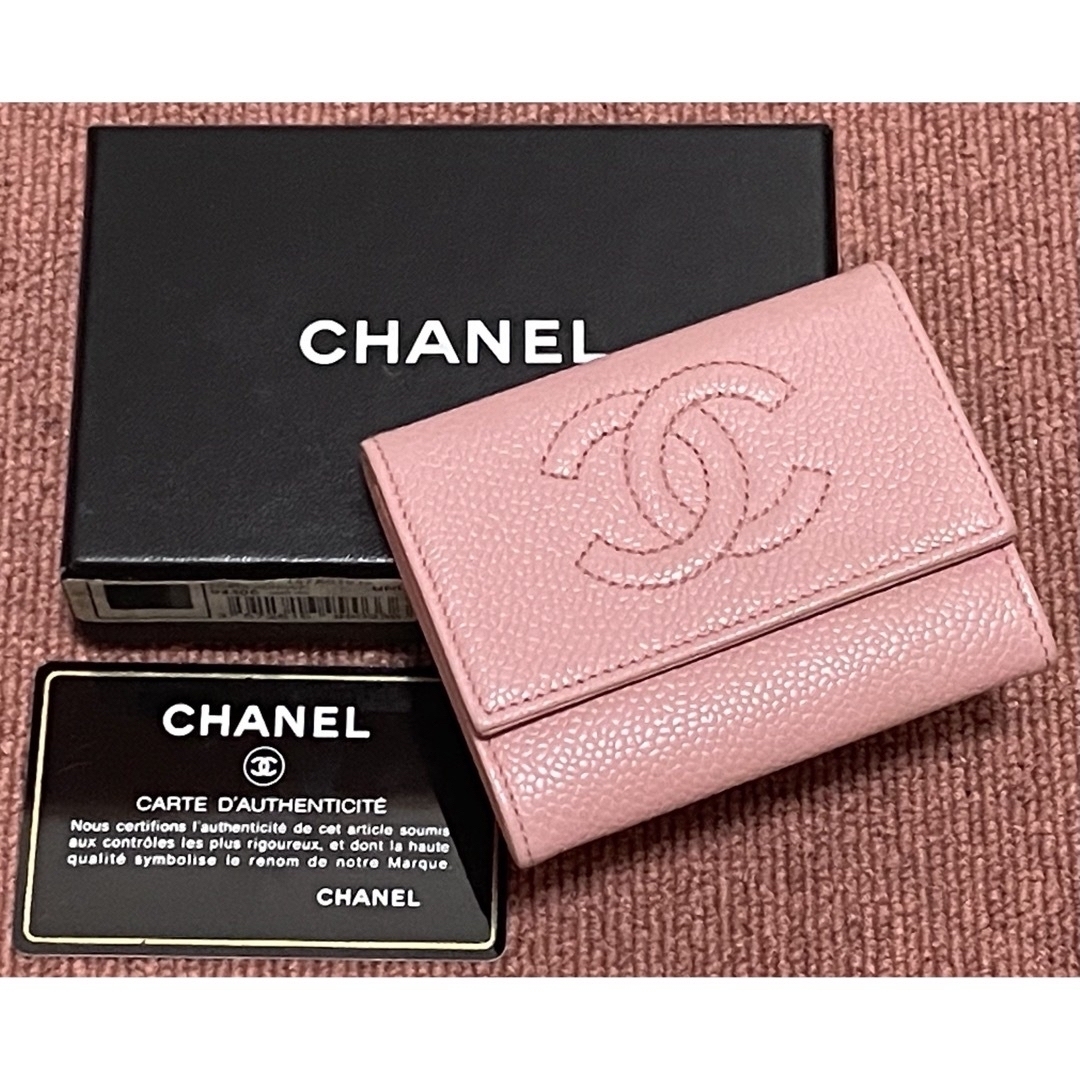 CHANEL - 【 売約済み 】美品 CHANEL キャビアスキン カードケース ...