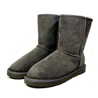 アグ(UGG)の【美品】UGG CLASSIC SHORT ムートン ブーツ グレー 22.0(ブーツ)