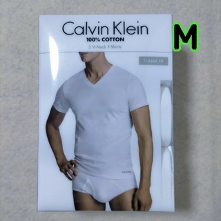 カルバンクライン(Calvin Klein)のM 正規輸入品 Vネック Tシャツ 白 カルバンクライン 綿 3枚(Tシャツ/カットソー(半袖/袖なし))