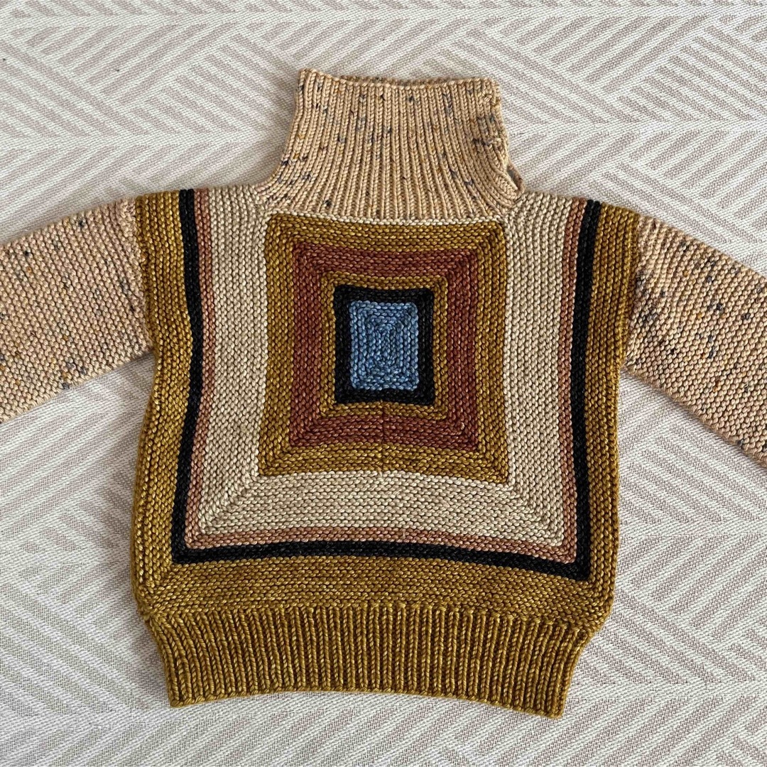 misha&puff Log Cabin sweater 2-3yニット