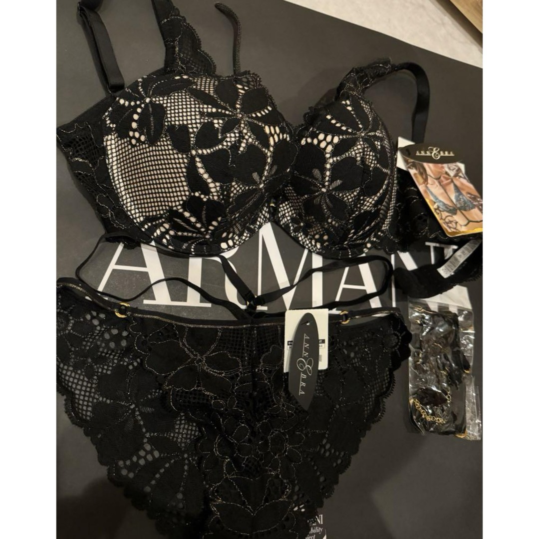 【 ANNEBRA Sensual ハーネス付75E  2点セット】M  レディースの下着/アンダーウェア(ブラ&ショーツセット)の商品写真