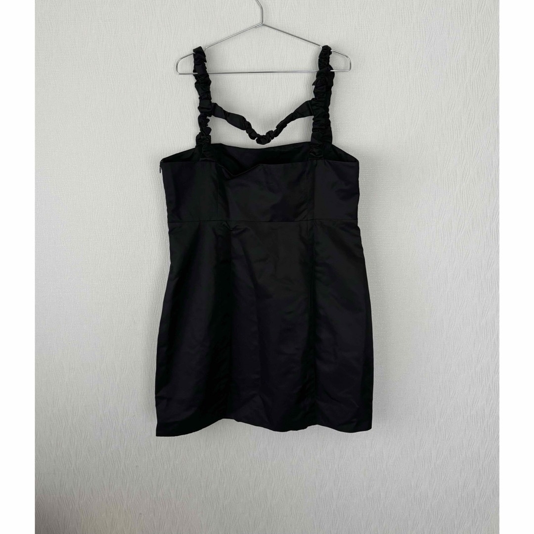 新品】GANNI ガニー ブラック サテン ワンピース-