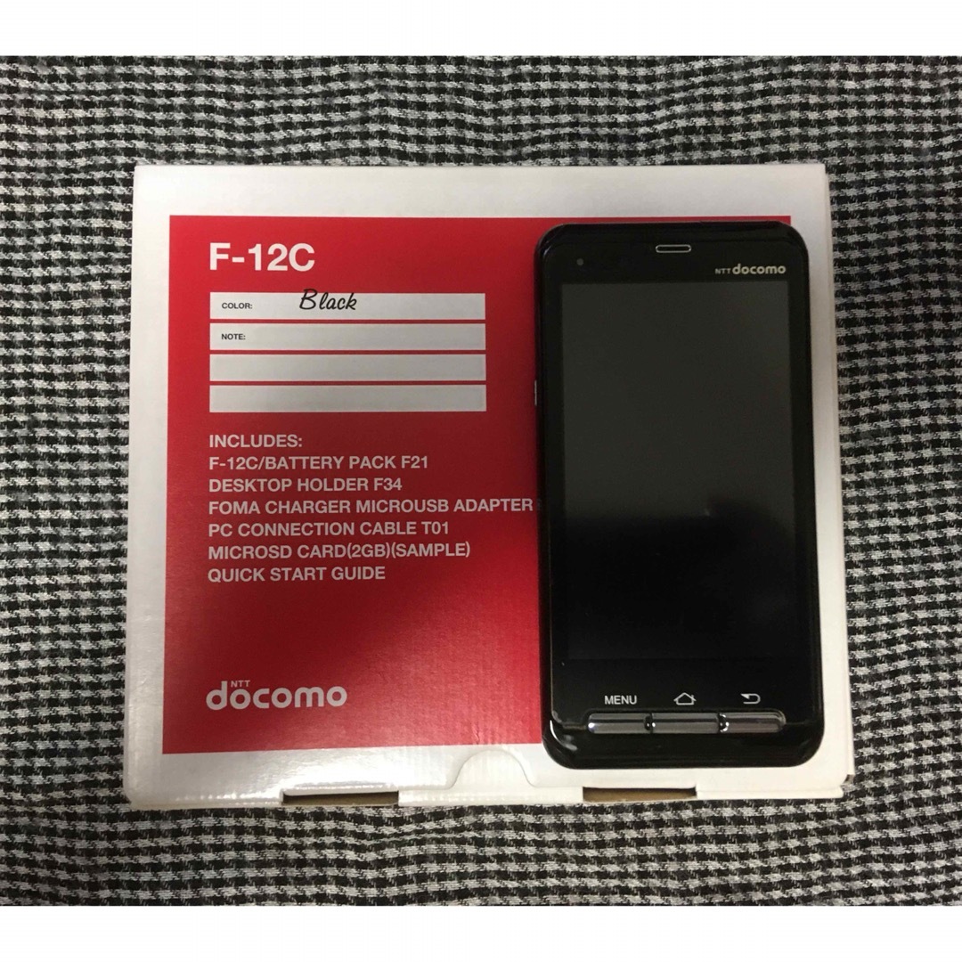 富士通(フジツウ)の【中古品・状態良】ドコモ アンドロイドスマートフォン 富士通 F-12C スマホ/家電/カメラのスマートフォン/携帯電話(スマートフォン本体)の商品写真