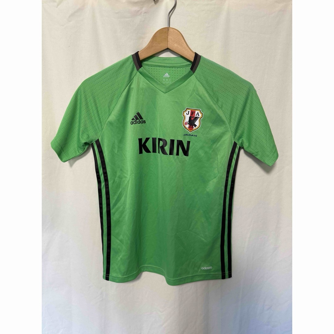 adidas(アディダス)のadidas KIRIN 日本代表　サッカー　 Tシャツ　緑　キリン　アディダス スポーツ/アウトドアのサッカー/フットサル(応援グッズ)の商品写真