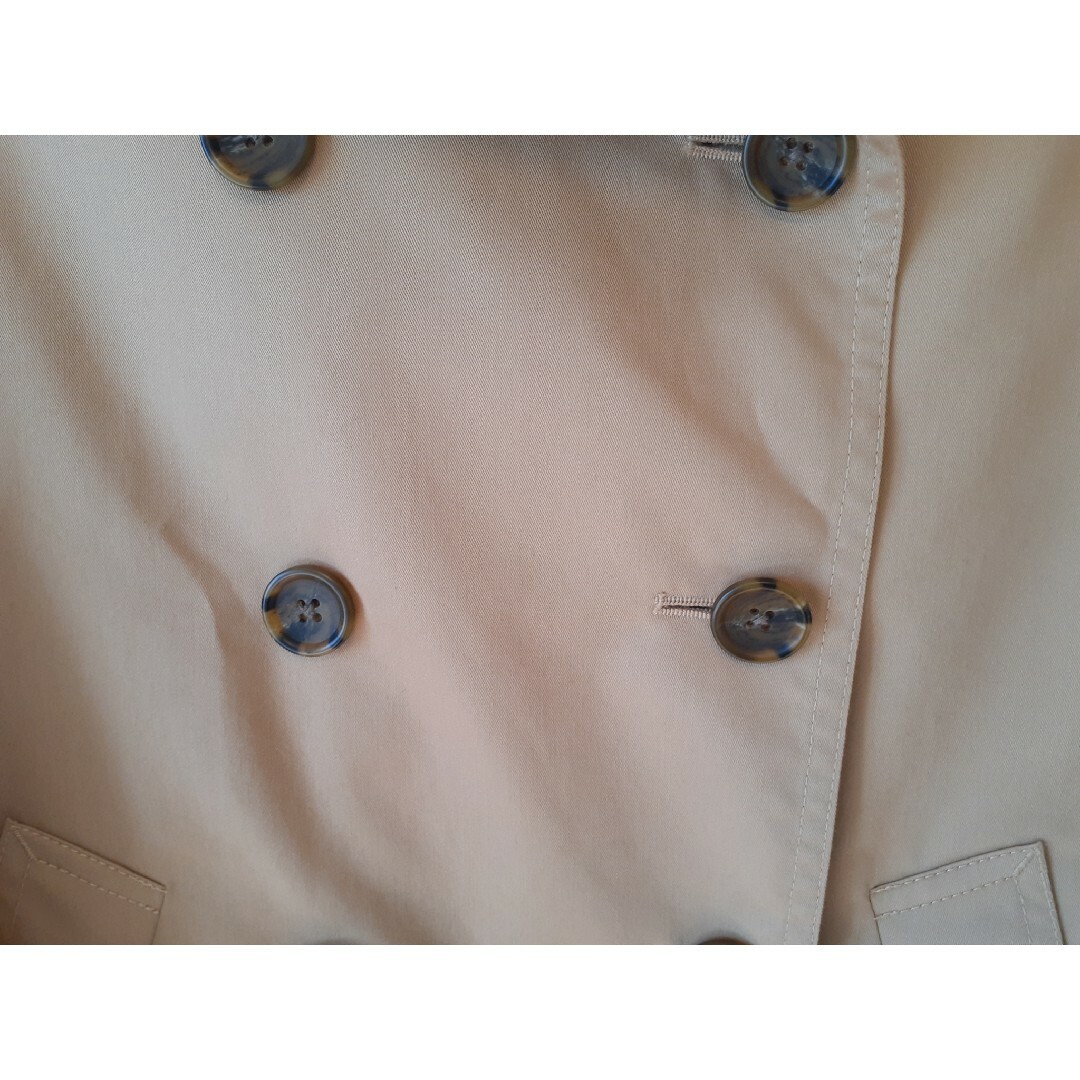 MUJI (無印良品)(ムジルシリョウヒン)の無印良品　綿混撥水　トレンチコート　Sベージュ レディースのジャケット/アウター(トレンチコート)の商品写真