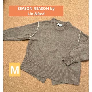 シマムラ(しまむら)のSEASON REASON by Lin.&Red 刺繍デザイン　ニットセーター(ニット/セーター)