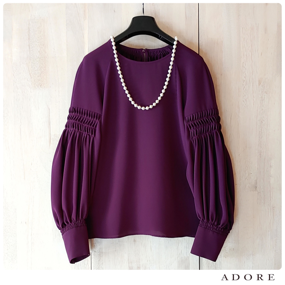 ◆幻◆ 希少　定価3.7万円 ADORE VERY掲載ドライジョーゼットブラウス