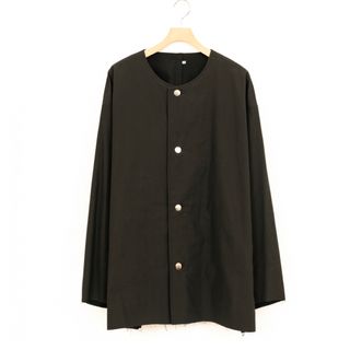 stein NO COLLAR VELVET JACKET