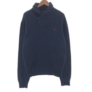 ラルフローレン(Ralph Lauren)の古着 ラルフローレン Ralph Lauren POLO RALPH LAUREN ショールカラー スウェットシャツ トレーナー メンズL /taa001118(スウェット)