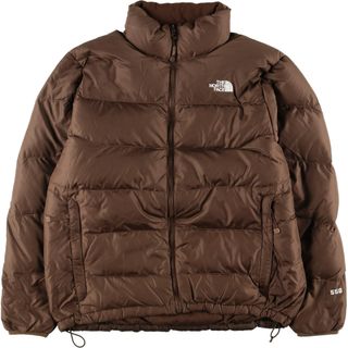 ノースフェイス(THE NORTH FACE) ダウンジャケット(ブラウン/茶色系