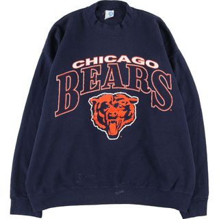 古着 ARTEX NFL CHICAGO BEARS シカゴベアーズ プリントスウェットシャツ トレーナー USA製 メンズL /eaa387874(スウェット)