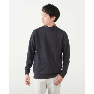 メンズメルローズ(MEN'S MELROSE)の【ネイビー】ミドルゲージリッジタートルネックニット(その他)