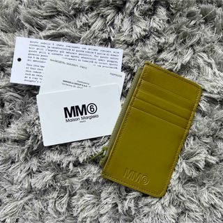 MM6 ナンバーロゴ フラット折財布 通帳ケース