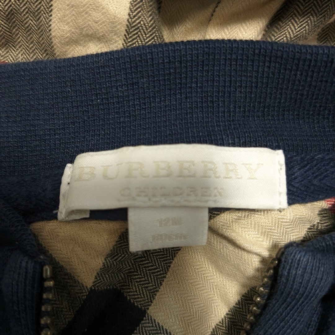 BURBERRY(バーバリー)のBURBERRY チェックパーカー キッズ/ベビー/マタニティのベビー服(~85cm)(ジャケット/コート)の商品写真