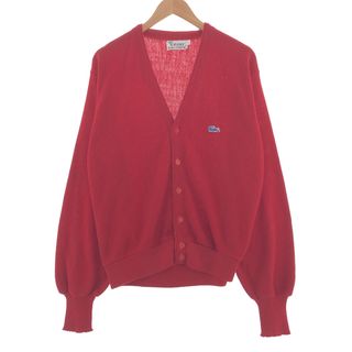 ラコステ(LACOSTE)の古着 70年代 ラコステ LACOSTE IZOD アクリルニットカーディガン USA製 メンズL ヴィンテージ /taa000459(カーディガン)