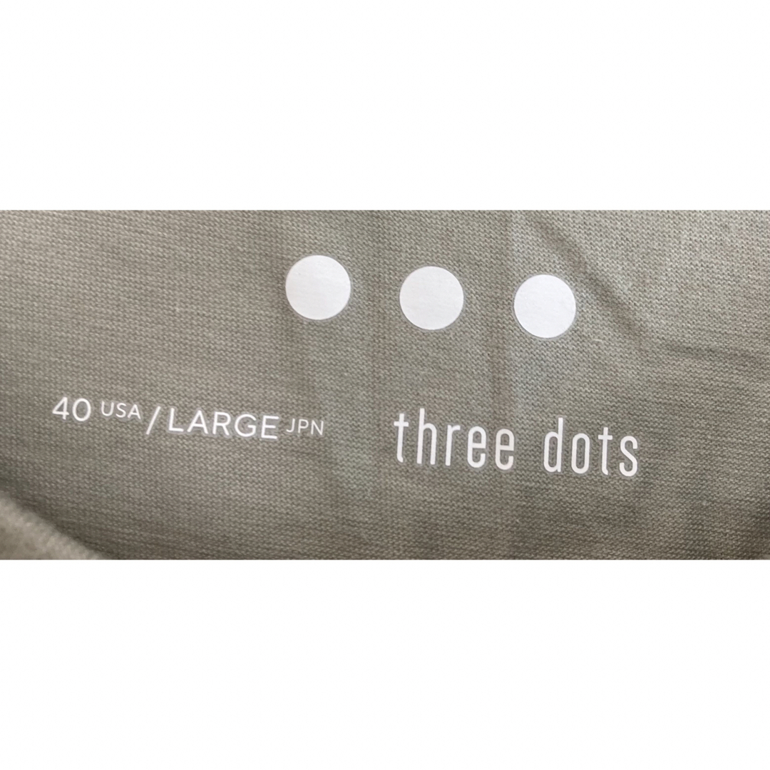 three dots(スリードッツ)のスリードッツ　ニューサンデッドジャージー New James　It green メンズのトップス(Tシャツ/カットソー(半袖/袖なし))の商品写真
