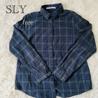 スライ(SLY)のスライ   トップス  size  free  コットン100％で気持ちイイ(シャツ/ブラウス(長袖/七分))