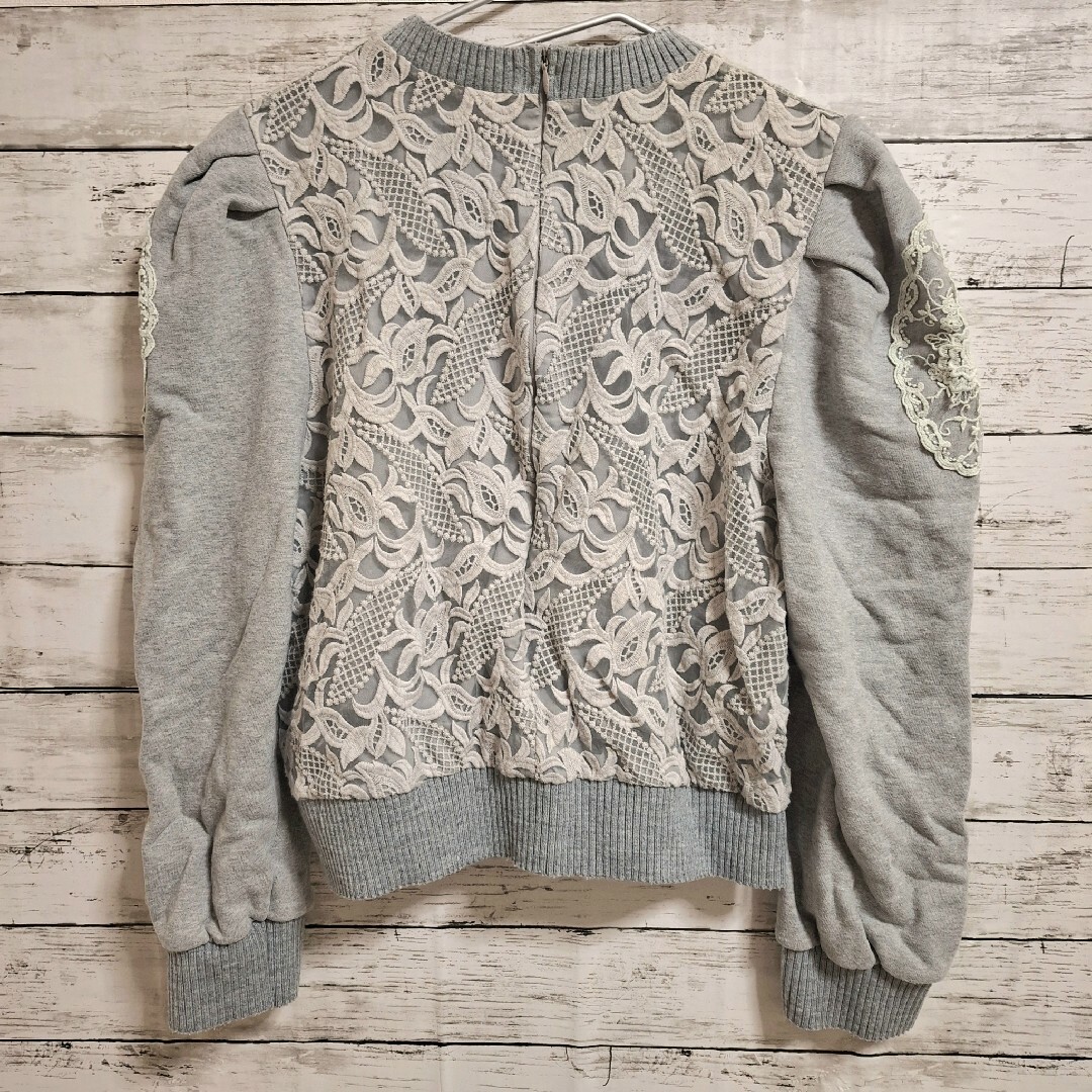 TOMORROWLAND(トゥモローランド)のeneu lace sweat pullover 美品 レディースのトップス(トレーナー/スウェット)の商品写真