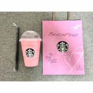 スターバックスコーヒー(Starbucks Coffee)のBLACKPINK スターバックス 紙袋付き ブラックピンク　スタバ　新品(アイドルグッズ)