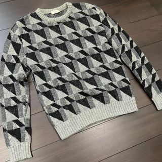 15AW サンローランパリ シルバーラメ入 ニット S セーター エディスリマン