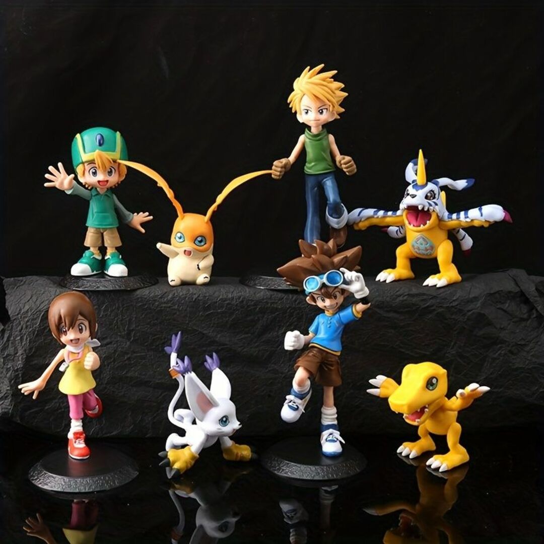 フィギュアデジモンアドベンチャー 八神太一 アグモン 全4種セット ヒカリ テイルモン