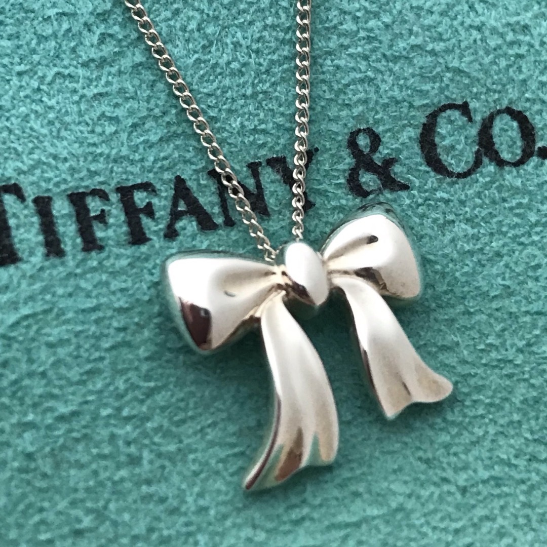 Tiffany リボンネックレス 美品