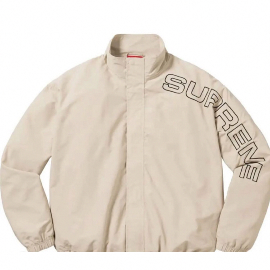 Supreme Spellout Track Jacket Sand Mナイロンジャケット