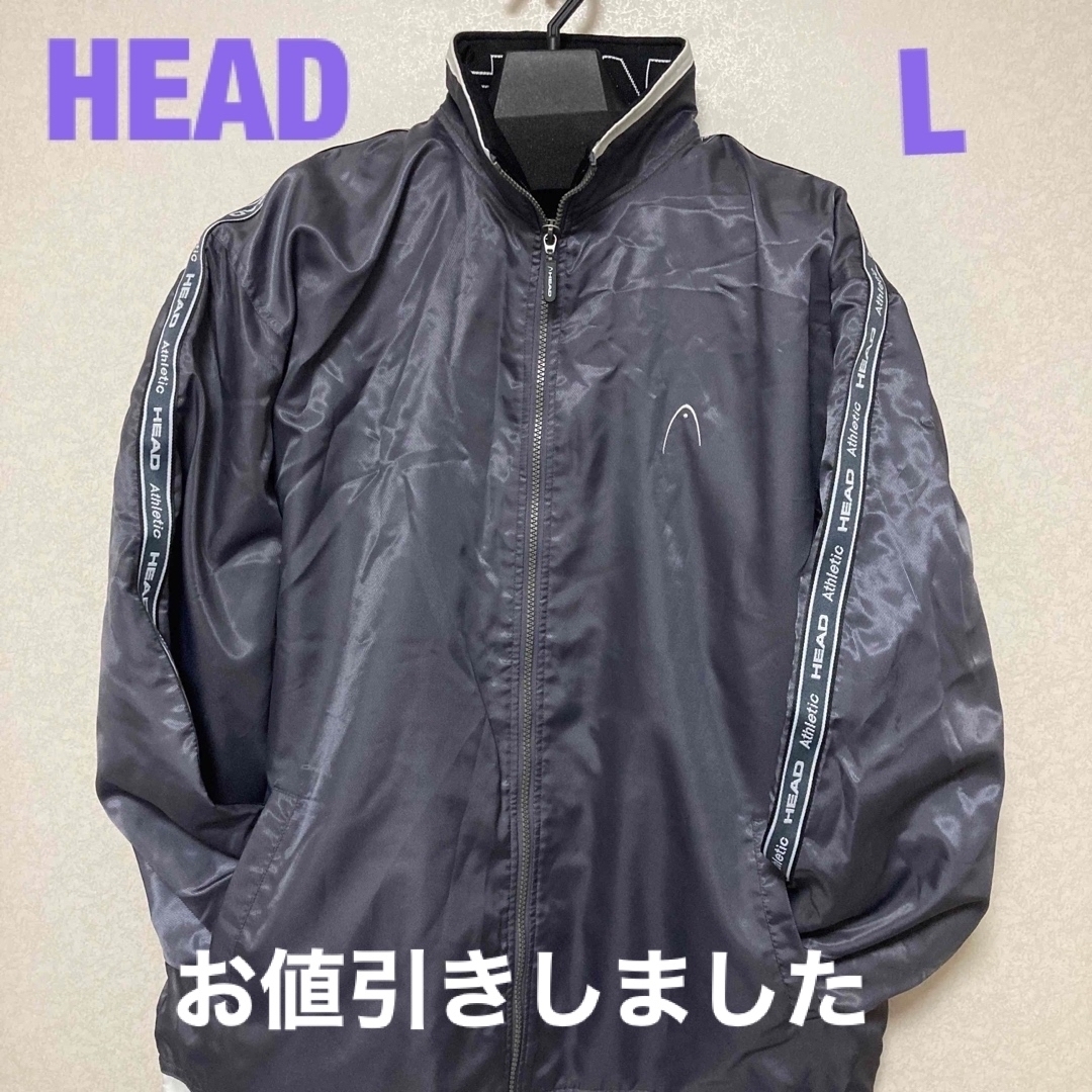 HEAD(ヘッド)のF-26【HEAD】Lサイズ　ナイロンジャケット トラックジャケット メンズのジャケット/アウター(ナイロンジャケット)の商品写真