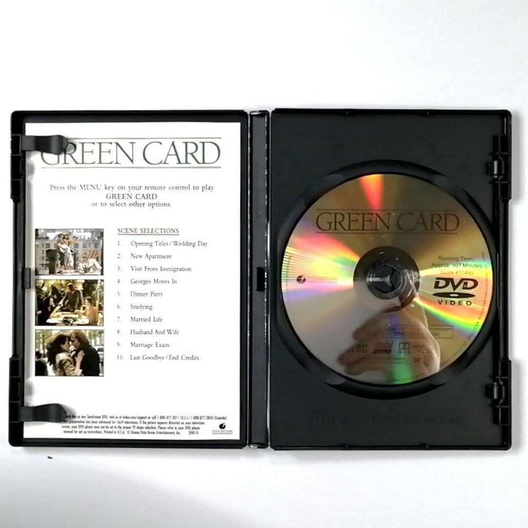 Green Card ('90 米) 輸入盤 (DVD) エンタメ/ホビーのDVD/ブルーレイ(外国映画)の商品写真